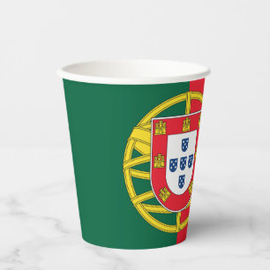 Gobelets En Papier Drapeau du Portugal