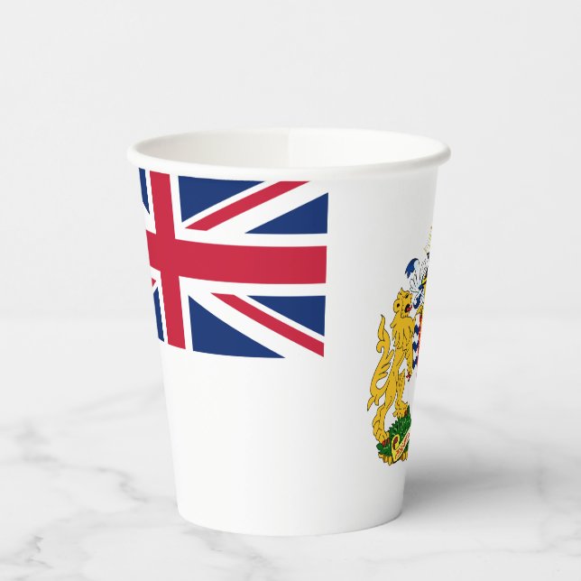 Gobelets En Papier Drapeau du Territoire antarctique britannique (Gauche)