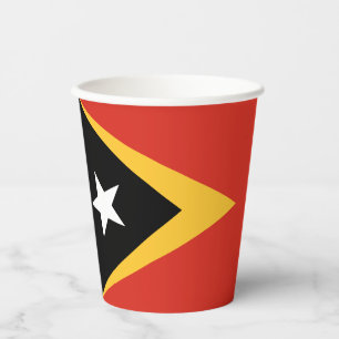 Gobelets En Papier Drapeau du Timor oriental