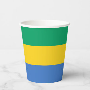 Gobelets En Papier Drapeau Gabon