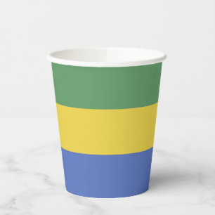 Gobelets En Papier Drapeau Gabon