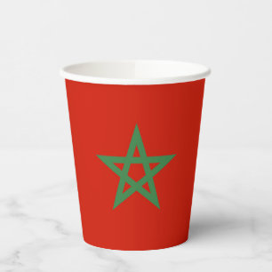 Gobelets En Papier drapeau marocain