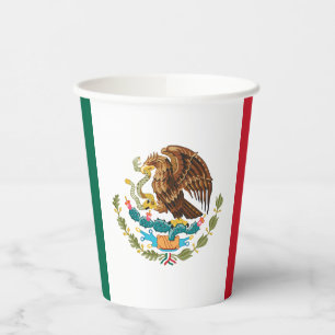 Gobelets En Papier Drapeau mexicain