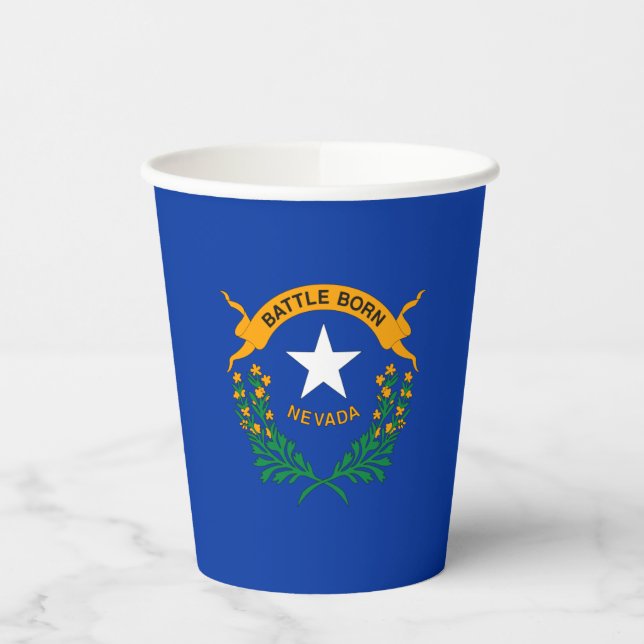 Gobelets En Papier Drapeau national du Nevada (Gauche)