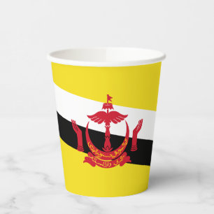 Gobelets En Papier Drapeau patriotique de Brunei