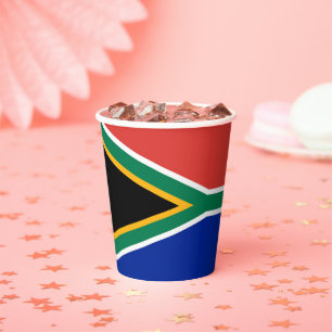 Gobelets En Papier drapeau sud-africain