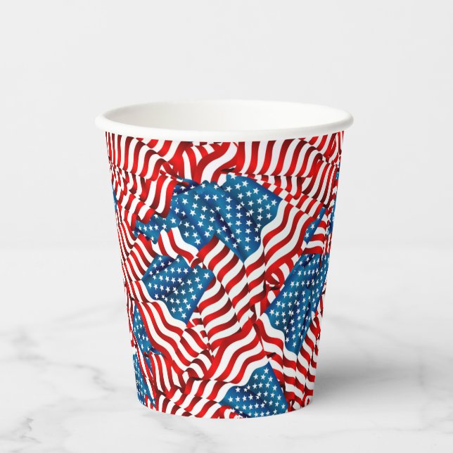 Gobelets En Papier Drapeaux (Recto)