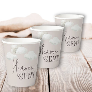 Gobelets En Papier Dreamy Genre Neutre Ciel Envoyé Genre Révélation