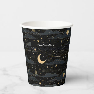 Gobelets En Papier Dreamy Starry Night Sky Paper Cup