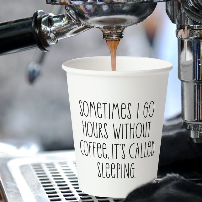 Gobelets En Papier Drôle Amateurs De Café Citation Typographie Sarcas (Créateur téléchargé)