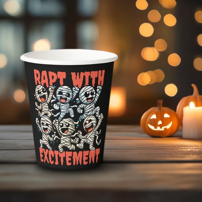 Gobelets En Papier Drôle Dancing Mummies Rapt avec excitation (Funny Dancing Mummies Paper Cup Cover Photo)
