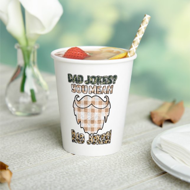 Gobelets En Papier Drôle papa plaisante | FÊTE DES PÈRES | Rad Plaisa (Insitu)