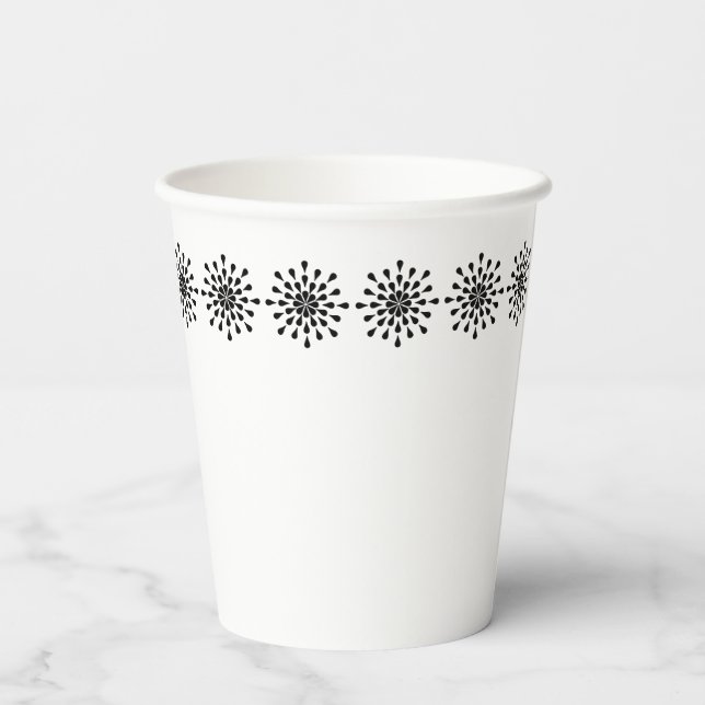 Gobelets En Papier Drops noirs (Verso)