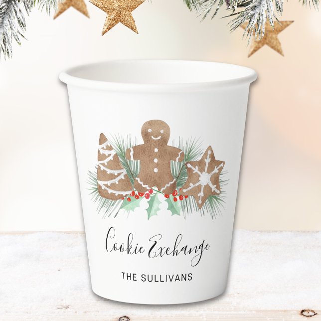 Gobelets En Papier Échange de cookies (Créateur téléchargé)