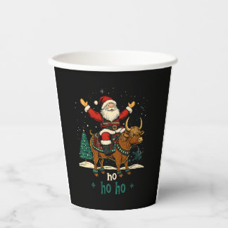 Gobelets En Papier Éclairage de l'arbre de Noël des femmes Santa mont