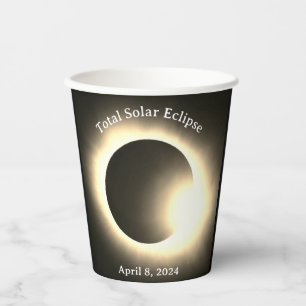 Gobelets En Papier éclipse solaire 2024, 8 avril