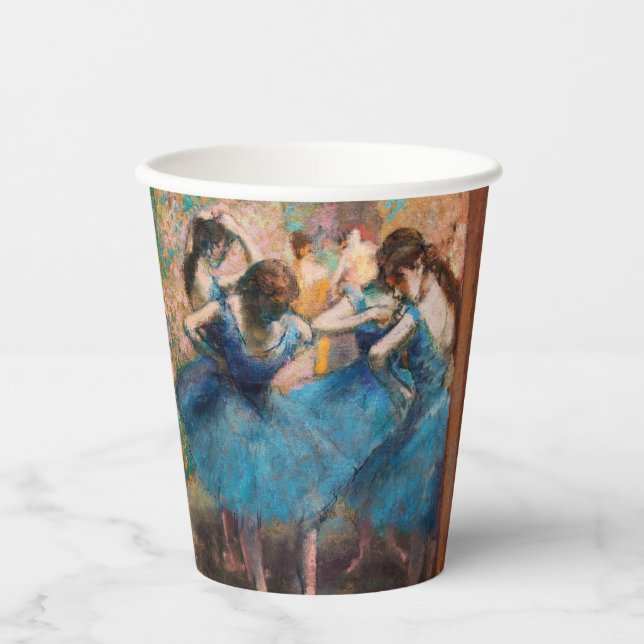 Gobelets En Papier Edgar Degas - Danseurs en bleu (Recto)