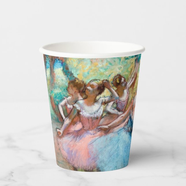 Gobelets En Papier Edgar Degas - Quatre Ballerinas sur scène (Recto)