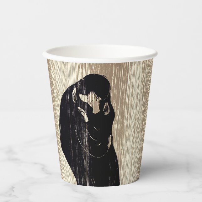 Gobelets En Papier Edvard Munch - Le Kiss IV (Recto)