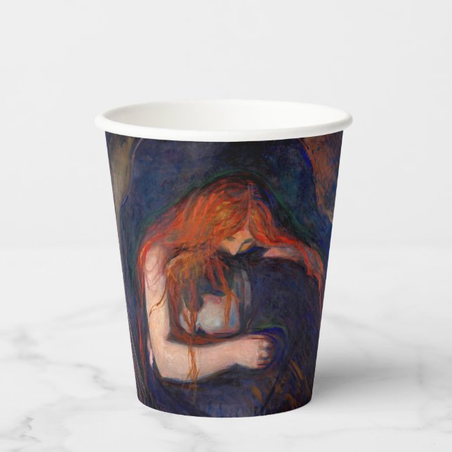 Gobelets En Papier Edvard Munch - Vampire / Amour et douleur (Recto)