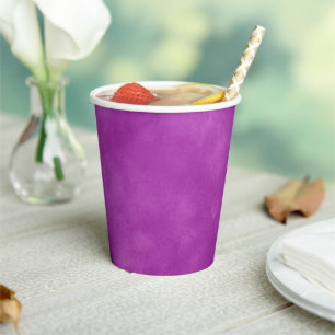 Gobelets En Papier Effet nuage orangé violet orangé