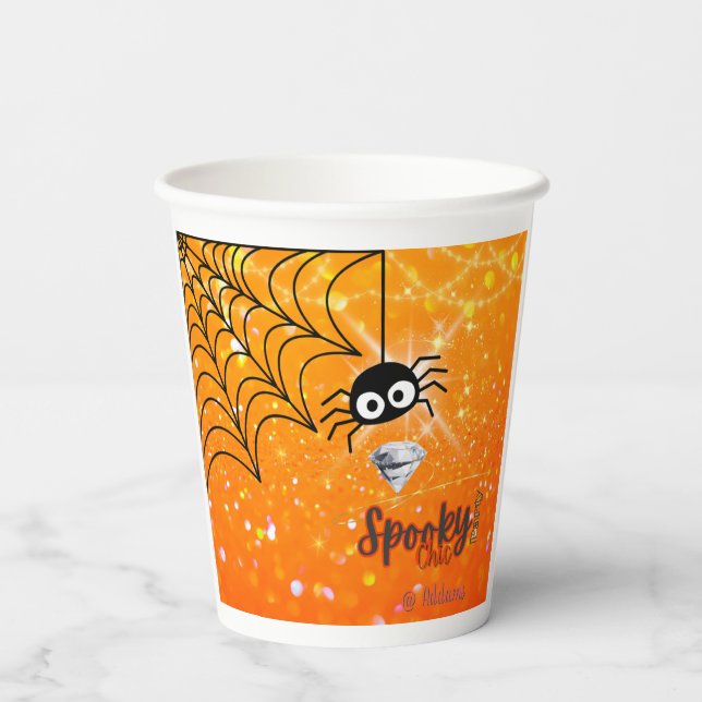 Gobelets En Papier Éffrayant Chic Halloween Party Paper Cup (Verso)