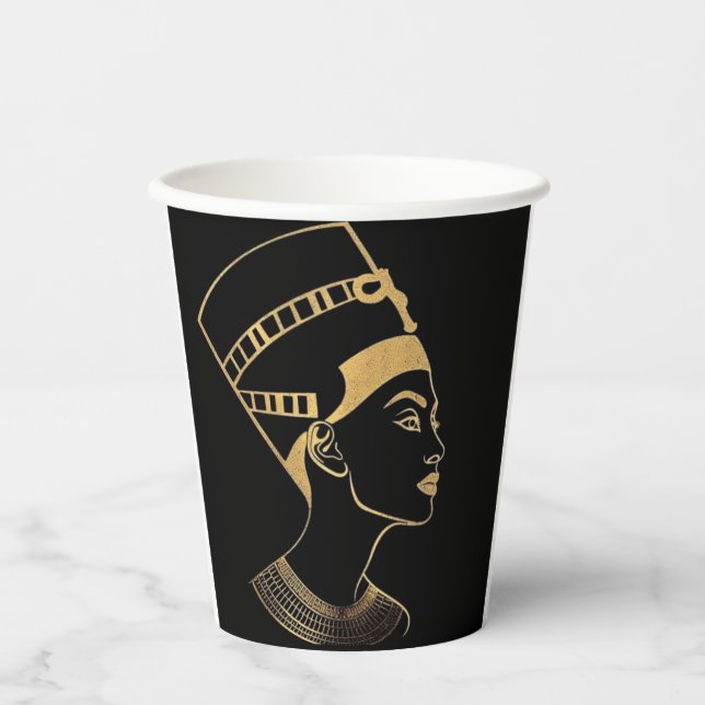 Gobelets En Papier  egyption pharaoh  art paper coffee cups  (Recto)