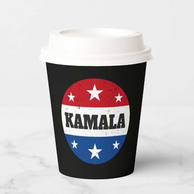 Gobelets En Papier Élection de Kamala Harris 2024 V (Recto)
