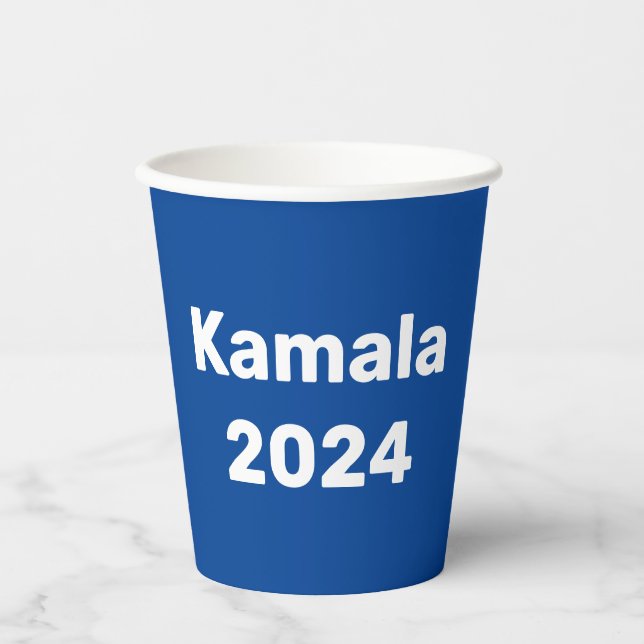 Gobelets En Papier Élection présidentielle de Kamala 2024 (Recto)