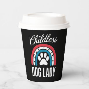 Gobelets En Papier Élection Vote Femme Chien Sans Enfant 2024 Arc-en-