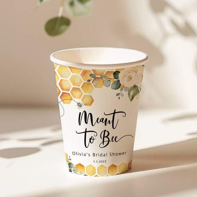 Gobelets En Papier Elégant mariage à venir shower de mariage (Créateur téléchargé)