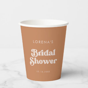 Gobelets En Papier Élégant rétro Mariage Fête de la Mariée au sucre B