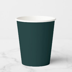 Gobelets En Papier élégant vert foncé
