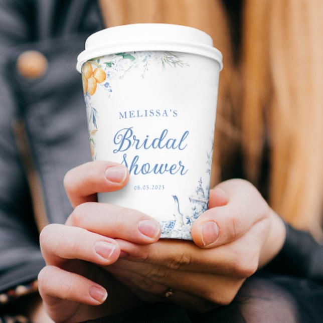 Gobelets En Papier Elégante Fête des mariées de Tea Party moderne (Créateur téléchargé)