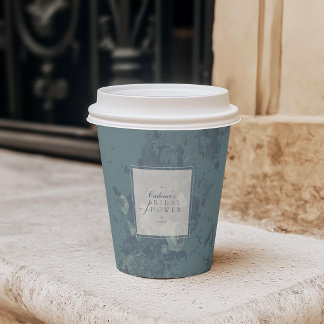 Gobelets En Papier Élégante Vintage Rustique Florale Salle de Mariage