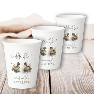 Gobelets En Papier Élégante Waddle It Be Duck Sexe Décor