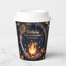 Élégantes Tasses en Papier pour Anniversaire de Nu
