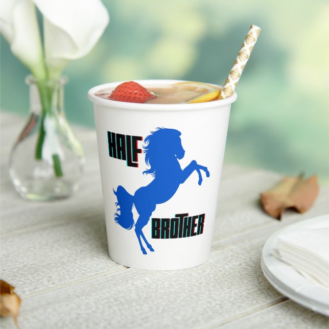 Gobelets En Papier Élevage du cheval demi-frère (Insitu)