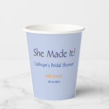 ELLE A FAIT LA DOUCHE DE MARIÉE BLEU ORANGE CHIC T