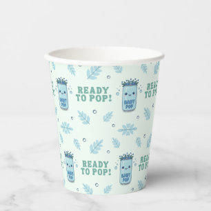 Gobelets En Papier Elle est prête à éclater Baby Shower Garçon Boho K