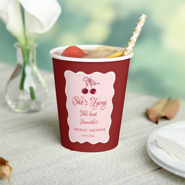 Gobelets En Papier Elle est sur le point de se marier Enterrement de  (Insitu)