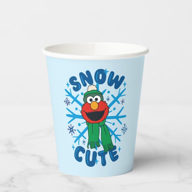 Gobelets En Papier Elmo Neige Mignon (Gauche)