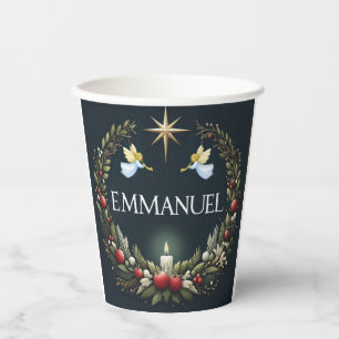 Gobelets En Papier Emmanuel Christmas angels