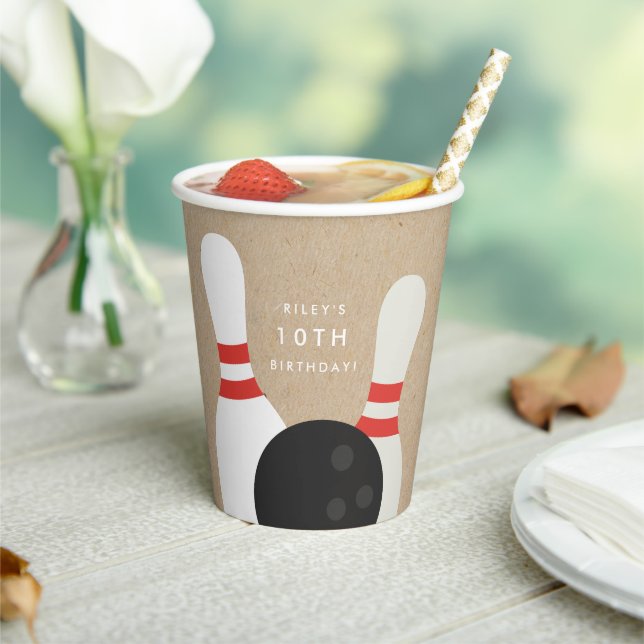 Gobelets En Papier Enfants Bowling fête d'anniversaire (Insitu)