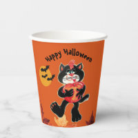 Enfants Halloween Cute Black Cat Party