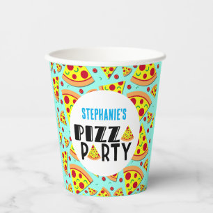 Gobelets En Papier Enfants Pizza Thématique fête d'anniversaire