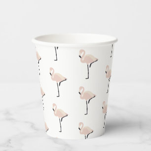 Gobelets En Papier Enterrement de vie de jeune fille Flamant Rose Rét