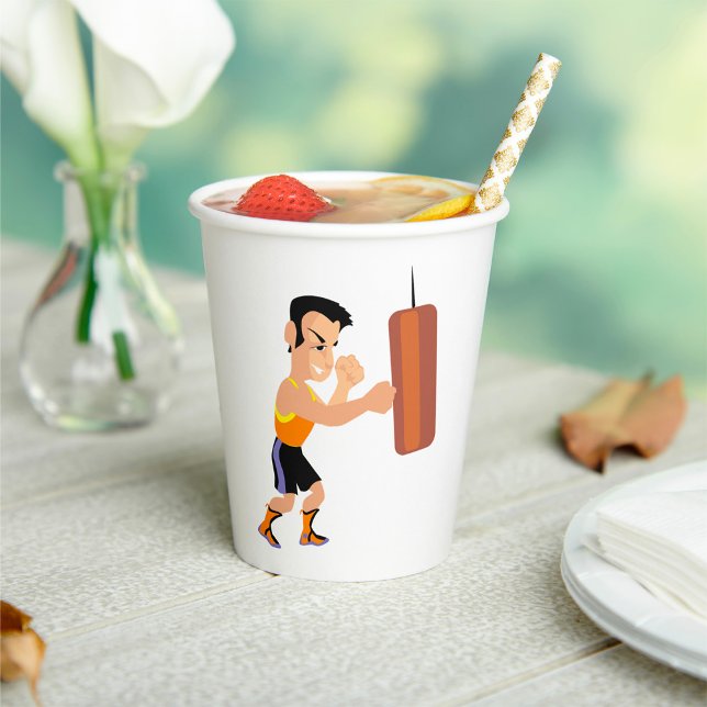 Gobelets En Papier Entraînement en boîte avec sac de poinçonnage (Créateur téléchargé)