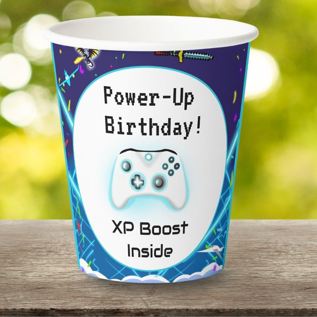 Gobelets En Papier Epic Gamer Happy Birthday Critical Hit! (Créateur téléchargé)