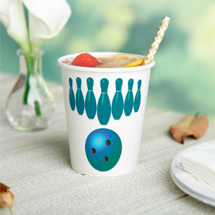 Gobelets En Papier Épingles de Bowling